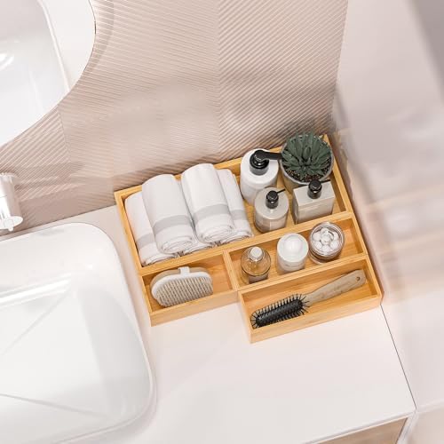 Bamboo Kitchen Drawer Organizer, Deep 2-Pack, 12" x 3" x 2.5" - Image 4