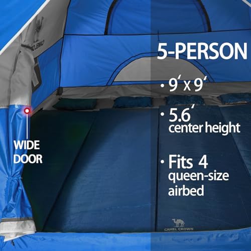 CAMEL CROWN Tents for Camping 2/3/4/5 Person Camping Dome Tent, Waterproof,Spacious, Lightweight Portable Backpacking Tent for Outdoor Camping/Hiking - Image 5