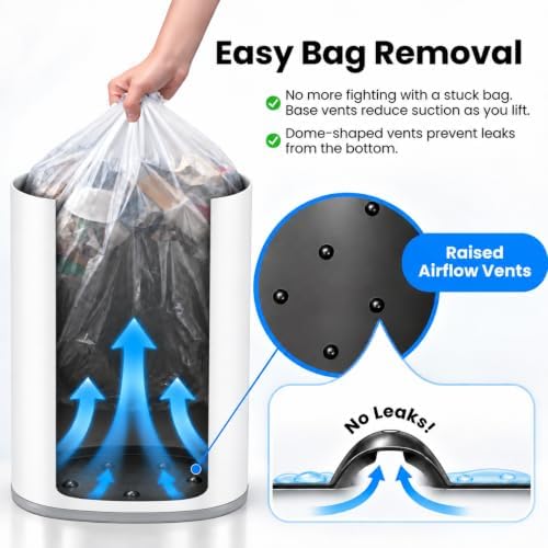 SensorCan 13 Gallon Sensor Trash Can with Lid | Odor Filter | AC Adapter - Image 5