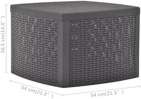 Outdoor Table Mocha Polypropylene Versatile Garden Table Outdoor Dining Patio Terrace Backyard Eating Garden Dining Furniture Patio Al Fresco Meal for Poolside - Image 2