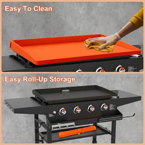BANGIE 36" Silicone Griddle Mat for Blackstone, Anti-Rust Full-Wrap Cover - Image 6
