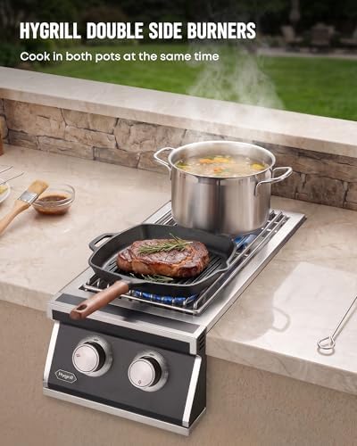 Hygrill Double Grilling Side Burners Liquid Propane Burners for Outdoor BBQ - Image 5