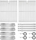 CANDANA Replacement Parts for Nexgrill 4 Burner 720-0830H 720-0830D 720-0783C 720-0783E 720-0958A, 17" Stainless Steel Grill Grate, Grill Burner, Heat Plate, Igniters for 5 Burner 720-0888N by CANDANA
