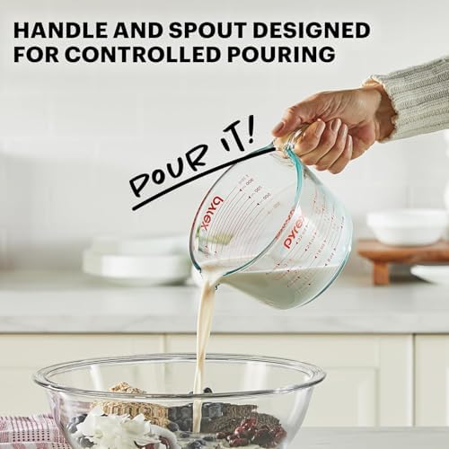 Pyrex Essentials (2-Pack) Glass Measuring Cups Set (1 & 2 Cup) - Image 5