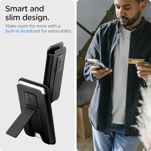 Spigen for MagSafe Wallet, Holds 3 Cards, Strong Magnet, Smart Fold 2 - Image 4