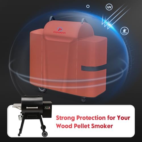 Comnova Grill Cover for Traeger Ironwood 650 - 600D Waterproof Heavy Duty, Premium Pellet BBQ Cover Accessory for Traeger Ironwood 650 Grills - Image 4