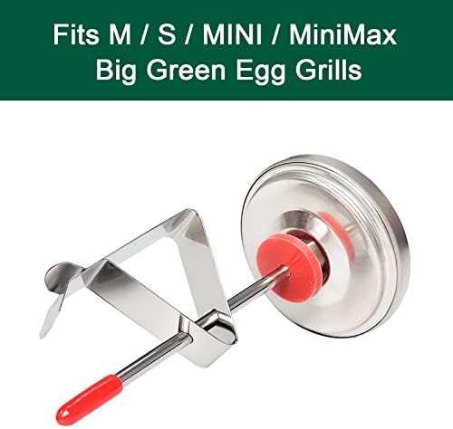 Upgrade Replacement Thermometer for M/MiniMax Big Green Egg,2" Grill Temperature Gauge for Big Green Egg Accessories 150-900°F with Waterproof and No-Fog Glass Lens - Image 3