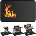 Under Grill Mats for Outdoor Grill - 48 x 30 Inch BBQ Deck Protector by Huchiz