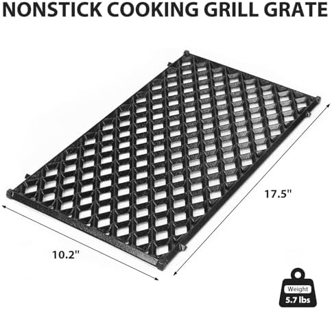 Utheer 17.5" Cast Iron Grill Grate for Weber Spirit 200 Series - Image 2