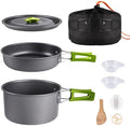 aiGear Camping Cookware with Pot Pan Kettle Cutlery Tableware 1-2 People by aiGear