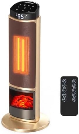 OLIXIS 23" Space Heater for Indoor Use, 70° Oscillation, 4 Modes by OLIXIS