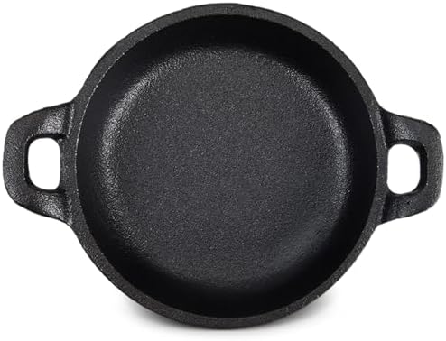 Ziliny 1 Pack Mini Cast Iron Skillets 5 x 5 x 1.3 Inch Pan Ramekin Set by Ziliny