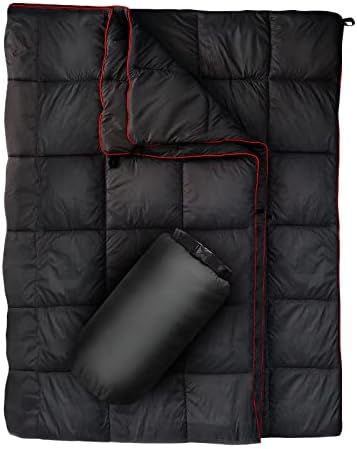 Outdoor Puffy Camping Blanket, Large Outdoor Blanket Waterproof, 55*79'' by GLORSIGN