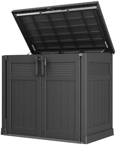 Large Outdoor Storage Shed, Heavy Duty Weatherproof Storage Cabinet by WTFGO