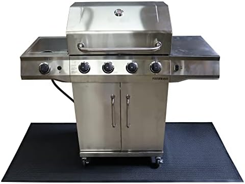 Rubber-Cal Rubber BBQ Under Grill Mat - 5mm x 72" x 32" by Rubber-Cal