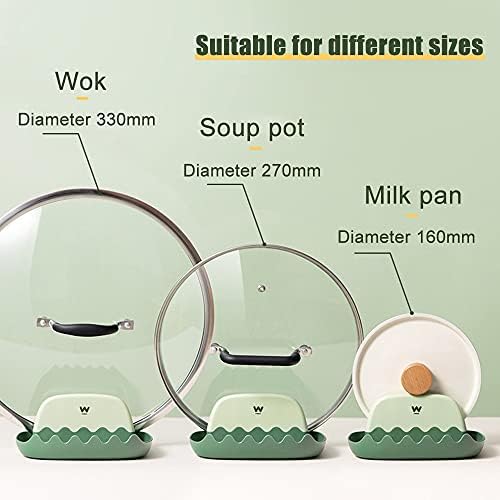 2-Pack Spoon Rest with Lid Holder for Kitchen Countertop (Pink) - Image 6