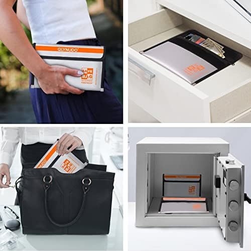 Fire Proof Money Bag for Cash, Silver Nesting 2-Pack Fire Safe - Image 6