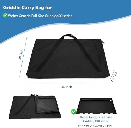 Griddle Carry Bag for Weber Genesi 400 Series Griddle, Replace 7036 - Image 2