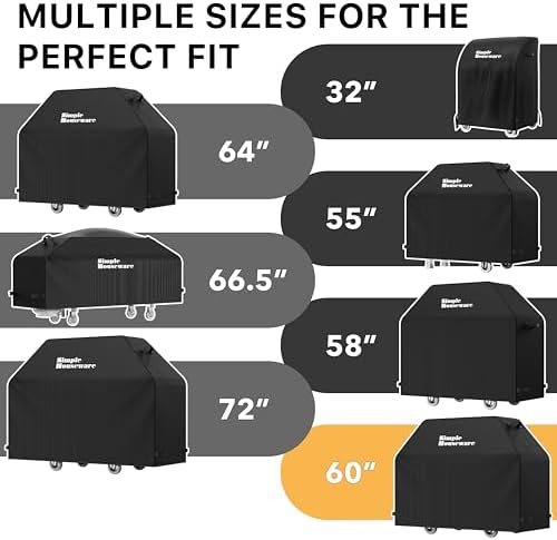 Simple Houseware 60 in. Heavy-Duty BBQ Gas Grill Cover, Waterproof - Image 6