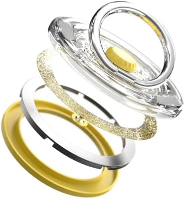 Magnetic Phone Ring Holder for MagSafe, Glitter, Yellow-Gold - Image 5