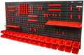 VEVOR Wall Mounted Storage Rack System, 30-Bin Parts Rack Organizer with Wall Panels/Tool Holders/Hooks, Garage Plastic Shop Tool Organizer for Nuts, Bolts, Screws, Nails, Beads, Buttons by VEVOR