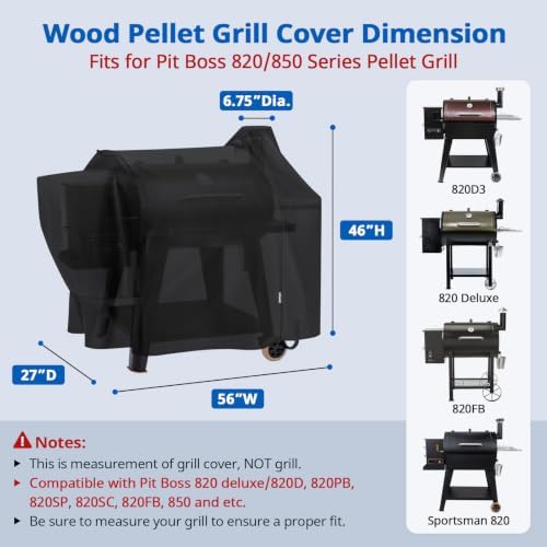 SunPatio Waterproof Grill Cover for Pit Boss 820 Deluxe/Pro 850 Series - Image 2