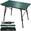 VILLEY Portable Camping Table with Adjustable Legs, Aluminum Folding Table by VILLEY