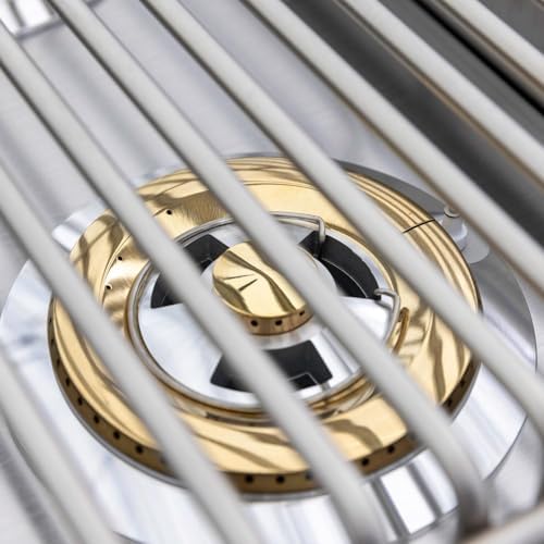 Blaze LTE+ Built-In Double Side Burner NG 24,000 BTU Stainless Steel Outdoor Kitchen Slide-In with LED Illuminated Knobs, Removable Cover - Image 3