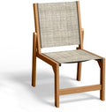 Ciokea HDPE Outdoor Dining Chair, Patio Stackable Porch Chairs, Teak by CIOKEA