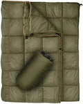 Outdoor Puffy Camping Blanket, Large Outdoor Blanket Waterproof, 55*79'' by GLORSIGN