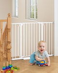 29"-45" Baby Gate, No Drilling Auto Close Dog Gate Indoor, White by Cideny
