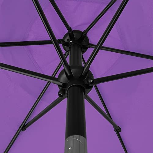 Sunnyglade 7.5' Patio Umbrella Outdoor Table Umbrella Tilt Crank Purple - Image 4