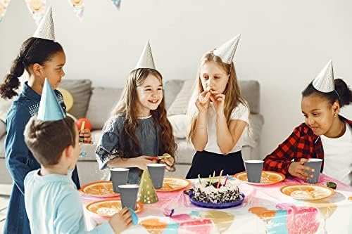 DecorRack 20 Party Cups 12 oz Disposable Plastic Cups for Birthday Party Bachelorette Camping Indoor Outdoor Events Beverage Drinking Cups (Gray, 20) - Image 6