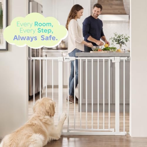 Sekey 36.2" Tall Baby Gate for Stairs, 30-46" No Drilling Dog Gate - Image 7