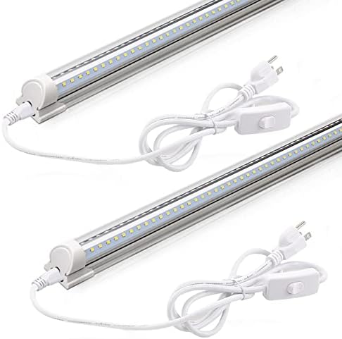 Barrina T8 LED Shop Lights 2FT, 20W 3000LM 4000K, 2 Pack, High Output Tube by Barrina