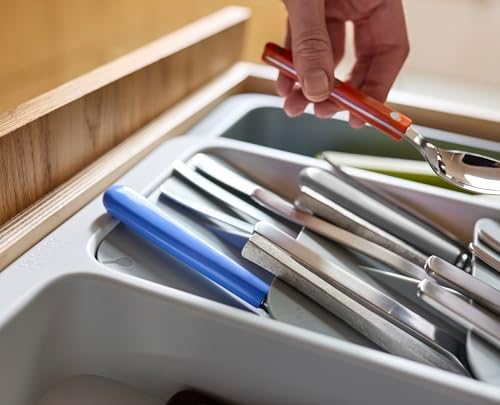 Joseph Joseph DrawerStore Expanding Tiered Flatware Cutlery, Utensil, and Gadget Tray, Expandable In-Drawer Kitchen Space-Saving Organizer, Recycled Plastic - Image 5