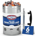 Kingsford Heavy Duty Charcoal Chimney Starter, Large Capacity, 6-Pack by Kingsford