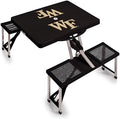 PICNIC TIME NCAA North Carolina Tar Heels Folding Picnic Table - Camping Table - Outdoor Table with Umbrella Hole by PicnicTimeFamilyofBrands