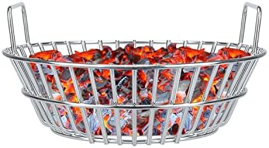 Charcoal Basket, Grill Ash Basket for Big Green Egg Large, 14 Inches Stainless Steel Ash Basket - Image 2