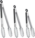 Hotec Tongs for Cooking Stainless Steel Kitchen Tongs Set of 3-7“, 9" & 12" by Hotec