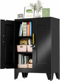 GAIOUS 36" Metal Office File Cabinet, Black Locked Garage Storage Cabinets by GAIOUS