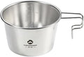 CAMPINGMOON Deep Sierra Cup 600ml Stainless Steel Camping Cup 304 Food Grade Outdoor Cooking Bowl Measurement Marks Stackable Camping Cookware Backpacking Hiking Campfire Use S369 by CAMPINGMOON