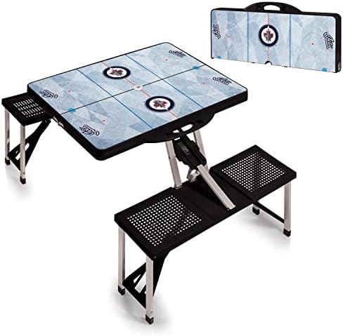 NHL Colorado Avalanche Portable Folding Picnic Table with Seating for 4 - Image 4