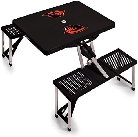 PICNIC TIME NCAA North Carolina Tar Heels Folding Picnic Table - Camping Table - Outdoor Table with Umbrella Hole by PicnicTimeFamilyofBrands