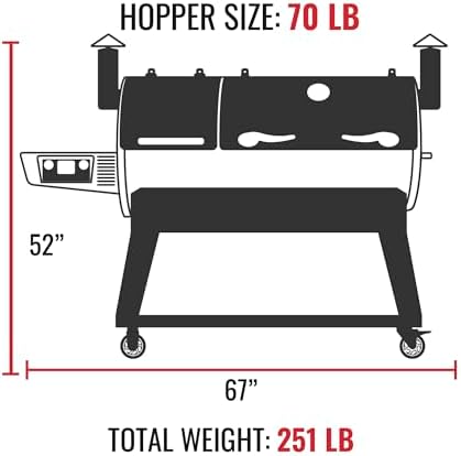 recteq DualFire 1200 Wood Pellet Smoker Grill, Wi-Fi Electric Pellet Grills, Dual Chambers for Hot and Fast + Low and Slow Cooking - Image 6