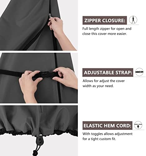 ULTCOVER Waterproof Patio Market Umbrella Cover - Image 4