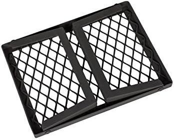 Amazon Basics Heavy-Duty Portable Camping Grill Grate for Outdoor Open Flame Cooking, Foldable, Sturdy, 15.9" x 12.2", Black - Image 3