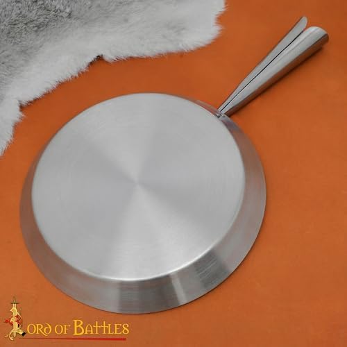 Lord of Battles Medieval Iron Handmade Large Folding Pan Fully Functional Medieval Camping Accessory Polished Finish Historical Re-enactments - Image 6