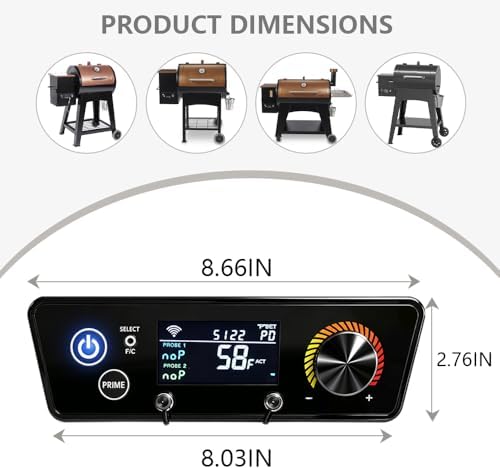 Upgraded WiFi and Bluetooth PID Trapezoid Control Board with Smart APP Control for Pit Boss Wood Pellet Grill Lexington 540/Classic 700/Austin XL 1000/440FB1 Matte Black Models - Image 2