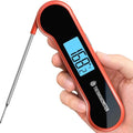 0.5 Sec Instant Read Meat Thermometer Digital for Cooking, Red by ThermoMonster
